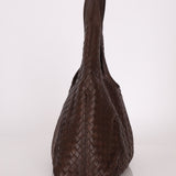 Bottega Veneta Chocolate Intrecciato Hobo - FashioNica