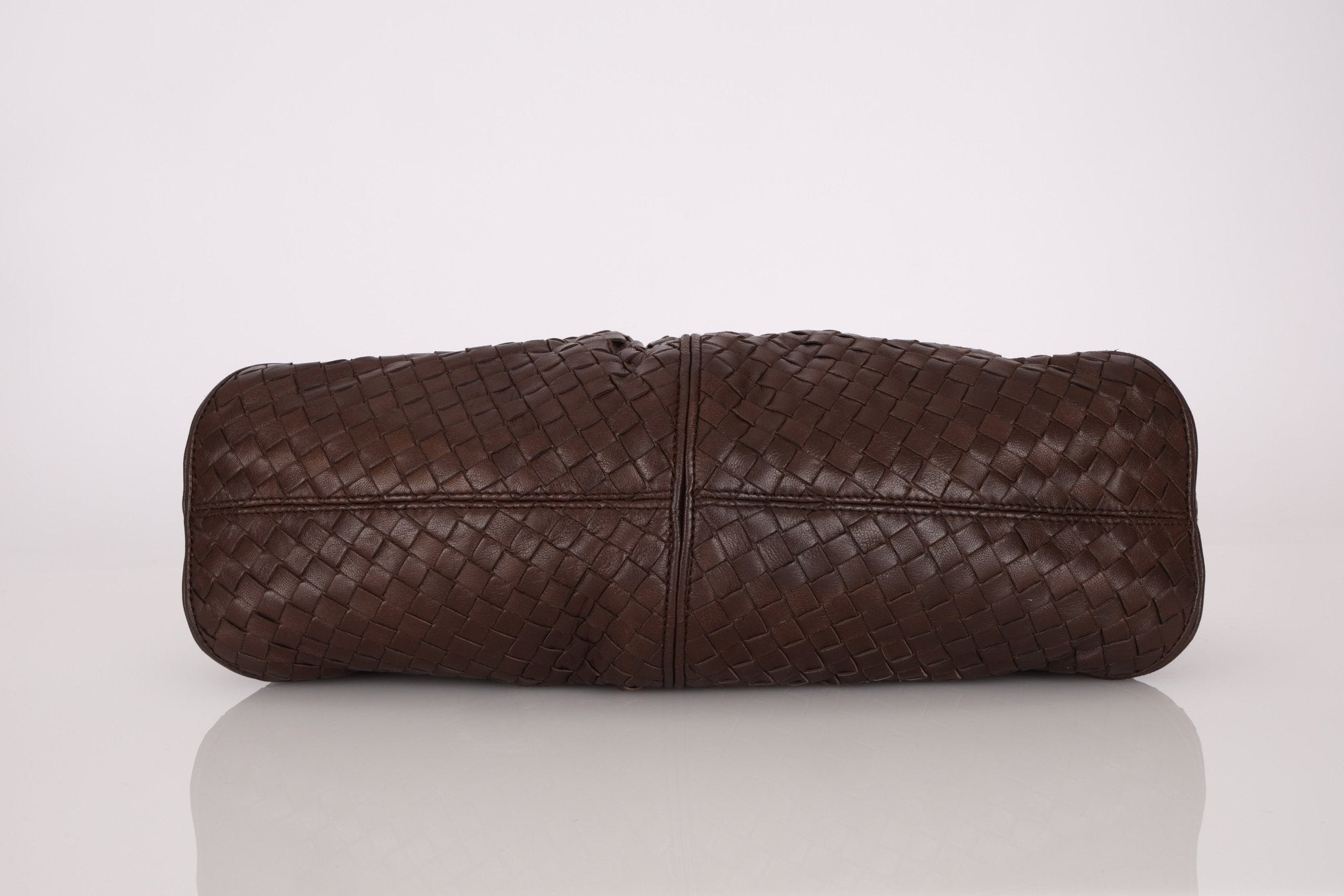Bottega Veneta Chocolate Intrecciato Hobo - FashioNica