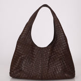 Bottega Veneta Chocolate Intrecciato Hobo - FashioNica