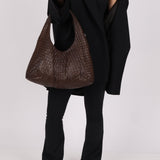 Bottega Veneta Chocolate Intrecciato Hobo - FashioNica