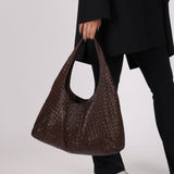 Bottega Veneta Chocolate Intrecciato Hobo - FashioNica