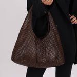 Bottega Veneta Chocolate Intrecciato Hobo - FashioNica