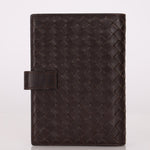Bottega Veneta Chocolate Intrecciato PM Notebook Cover - FashioNica