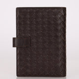Bottega Veneta Chocolate Intrecciato PM Notebook Cover - FashioNica
