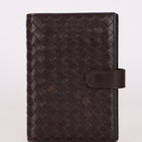 Bottega Veneta Chocolate Intrecciato PM Notebook Cover - FashioNica