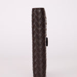 Bottega Veneta Chocolate Intrecciato PM Notebook Cover - FashioNica