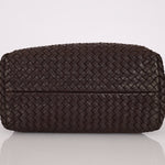 Bottega Veneta Chocolate Intrecciato Small Cabat with Pouch - FashioNica