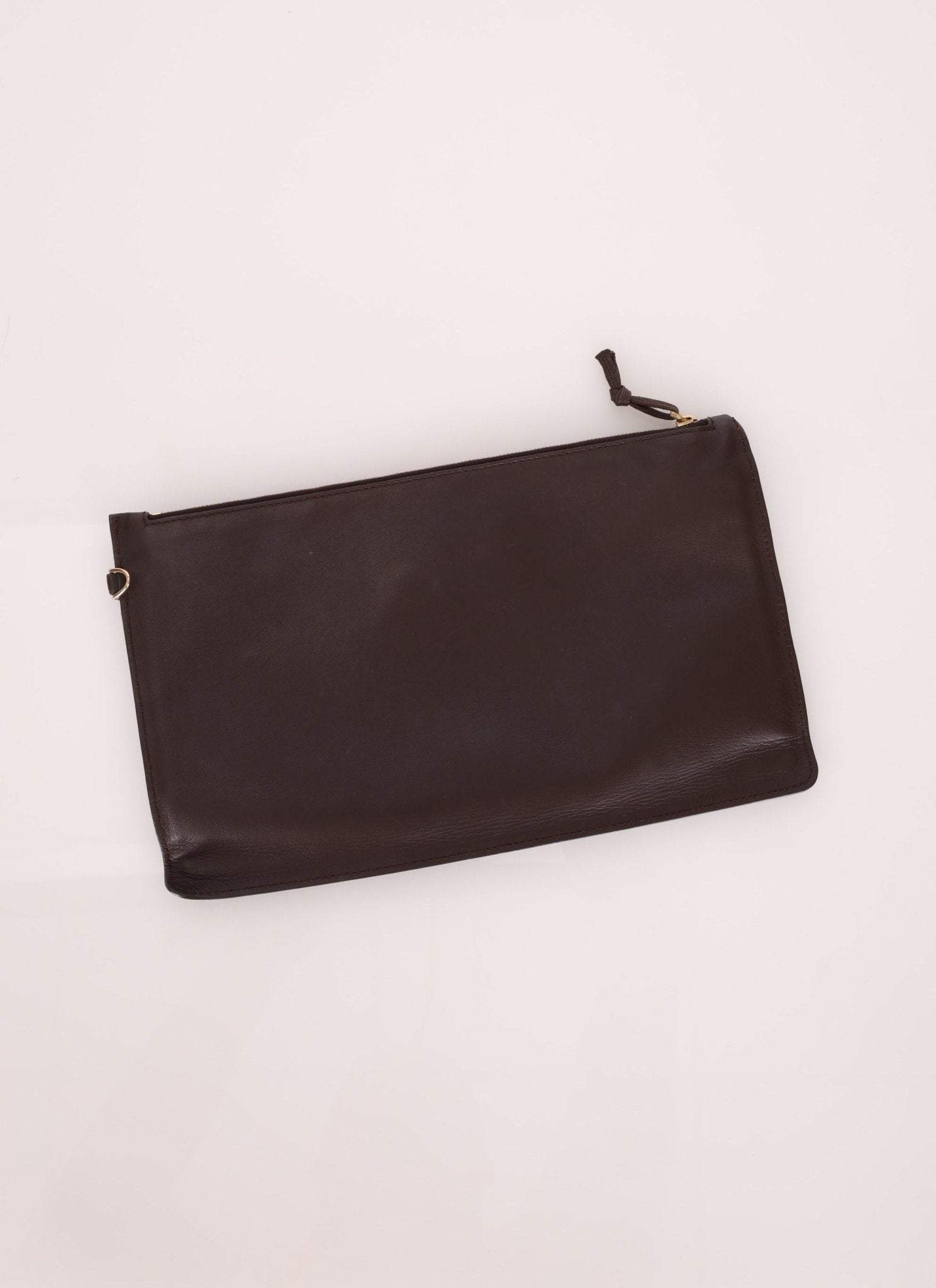 Bottega Veneta Chocolate Intrecciato Small Cabat with Pouch - FashioNica