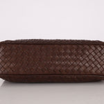 Bottega Veneta Chocolate Intrecciato Turnlock Top Handle Bag - FashioNica