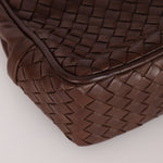 Bottega Veneta Chocolate Intrecciato Turnlock Top Handle Bag - FashioNica