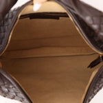 Bottega Veneta Dark Chocolate Intrecciato Large Hobo - FashioNica
