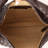 Bottega Veneta Dark Chocolate Intrecciato Large Hobo - FashioNica