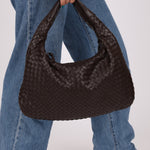 Bottega Veneta Dark Chocolate Intrecciato Large Hobo - FashioNica