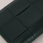 Bottega Veneta Emerald Green Casette Zipped Short Wallet - FashioNica