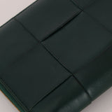 Bottega Veneta Emerald Green Casette Zipped Short Wallet - FashioNica