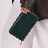 Bottega Veneta Emerald Green Casette Zipped Short Wallet - FashioNica