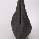 Bottega Veneta Grey Medium Intrecciato Hobo with Mirror - FashioNica