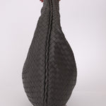 Bottega Veneta Grey Medium Intrecciato Hobo with Mirror - FashioNica