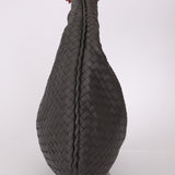 Bottega Veneta Grey Medium Intrecciato Hobo with Mirror - FashioNica