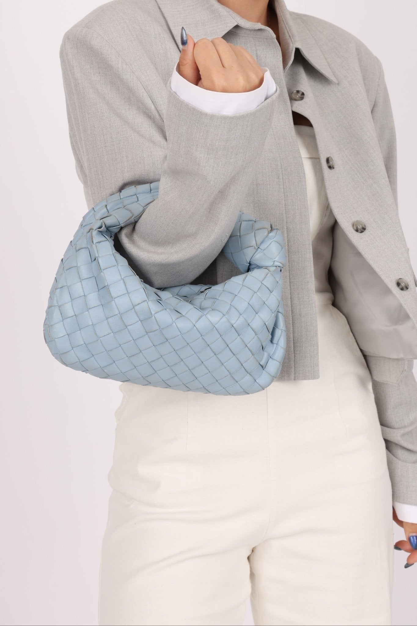 Bottega Veneta Ice Intrecciato Mini Jodie - FashioNica