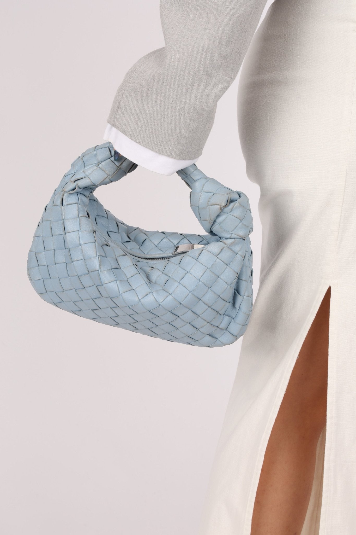 Bottega Veneta Ice Intrecciato Mini Jodie - FashioNica