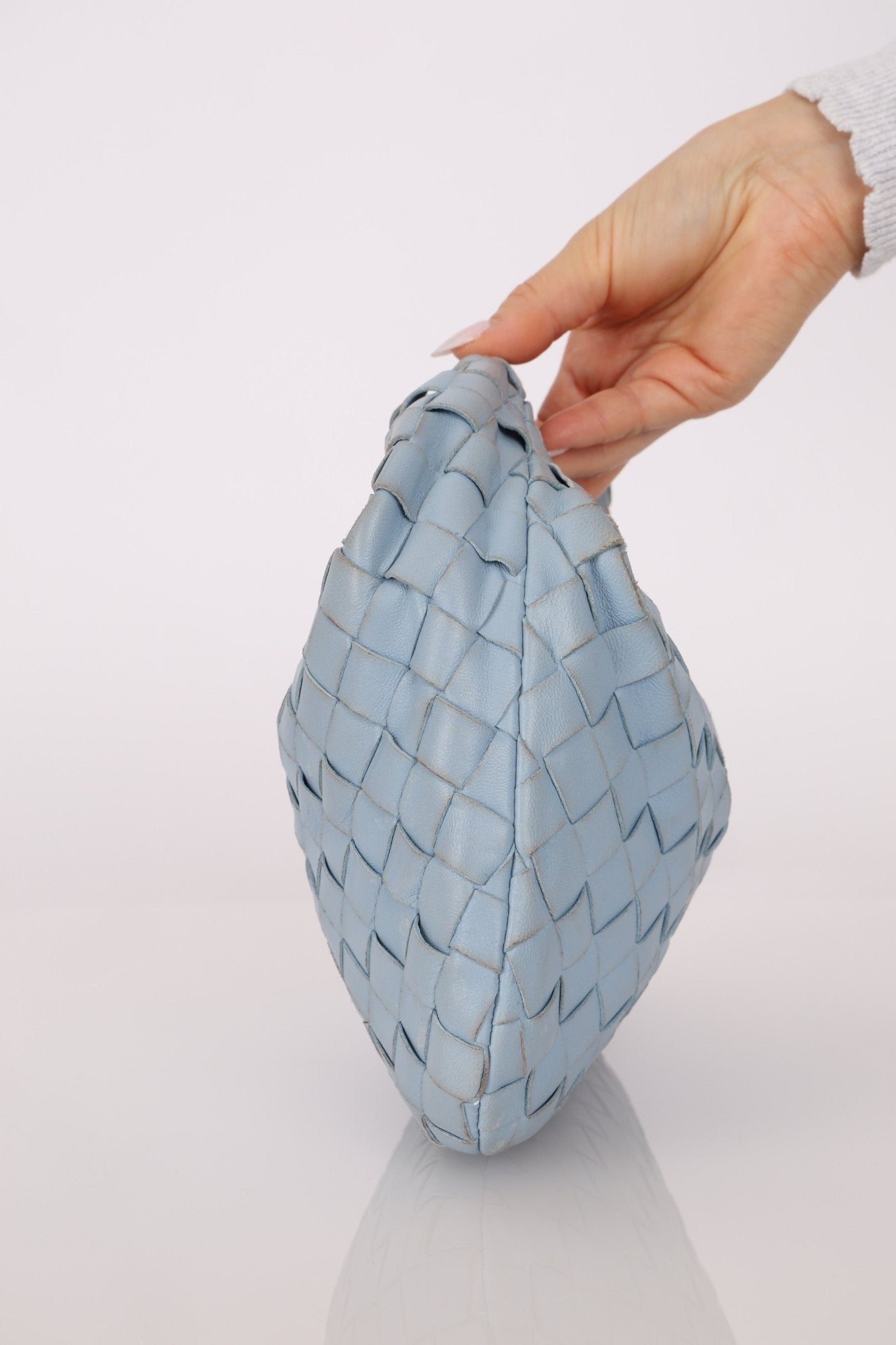 Bottega Veneta Ice Intrecciato Mini Jodie - FashioNica