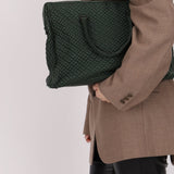 Bottega Veneta Intrecciato Bubble Green Quilted Bag - FashioNica