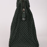 Bottega Veneta Intrecciato Bubble Green Quilted Bag - FashioNica