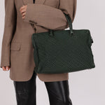 Bottega Veneta Intrecciato Bubble Green Quilted Bag - FashioNica