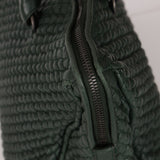 Bottega Veneta Intrecciato Bubble Green Quilted Bag - FashioNica