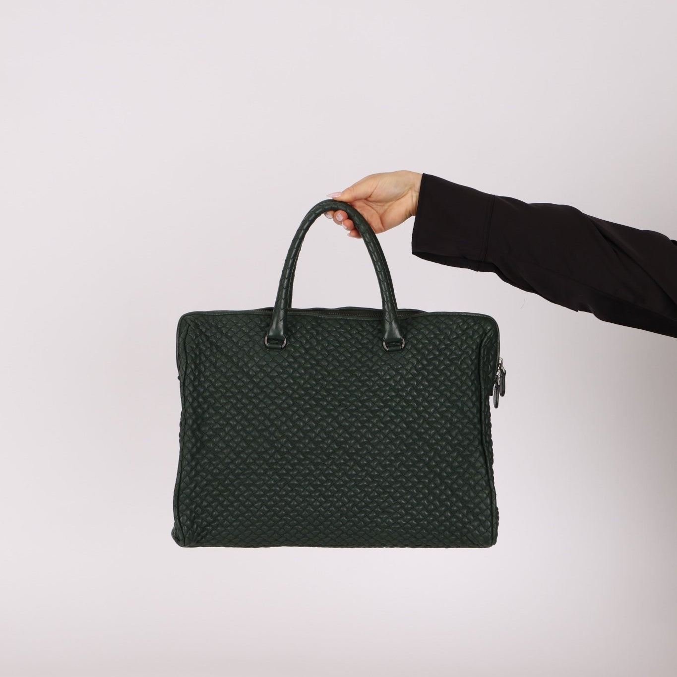 Bottega Veneta Intrecciato Bubble Green Quilted Bag - FashioNica