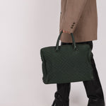 Bottega Veneta Intrecciato Bubble Green Quilted Bag - FashioNica