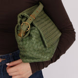 Bottega Veneta Intrecciato Cesta Hobo Flap Bag - FashioNica