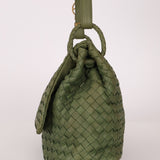 Bottega Veneta Intrecciato Cesta Hobo Flap Bag - FashioNica