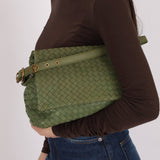 Bottega Veneta Intrecciato Cesta Hobo Flap Bag - FashioNica