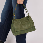 Bottega Veneta Intrecciato Cesta Hobo Flap Bag - FashioNica