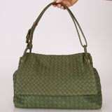 Bottega Veneta Intrecciato Cesta Hobo Flap Bag - FashioNica