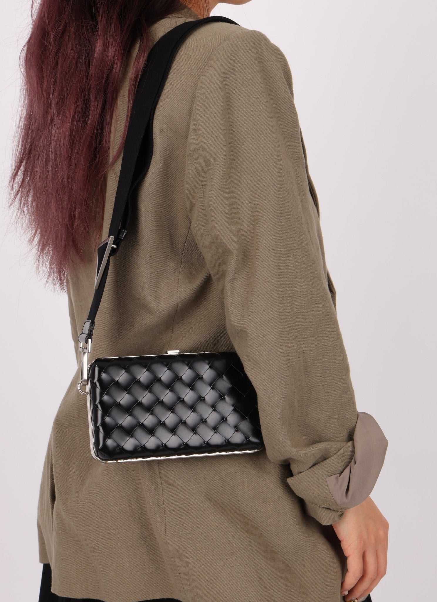 Bottega Veneta Intrecciato Clutch with Strap - FashioNica