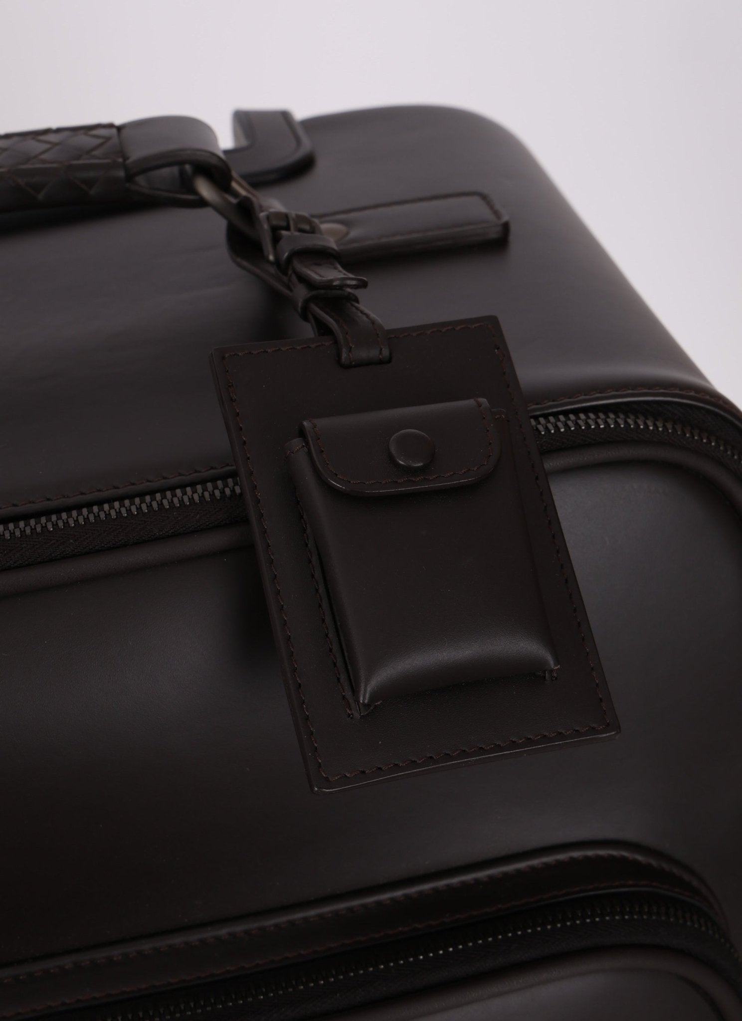Bottega Veneta Intrecciato Cuir & Crocodile Carry On Suitcase - FashioNica