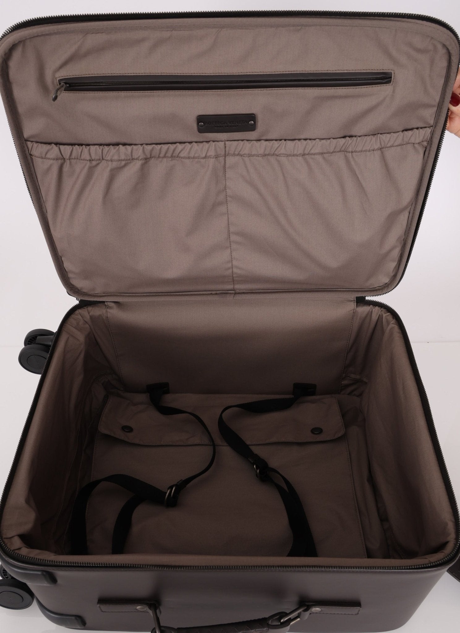 Bottega Veneta Intrecciato Cuir & Crocodile Carry On Suitcase - FashioNica