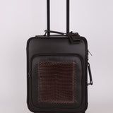 Bottega Veneta Intrecciato Cuir & Crocodile Carry On Suitcase - FashioNica