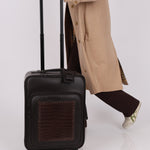 Bottega Veneta Intrecciato Cuir & Crocodile Carry On Suitcase - FashioNica