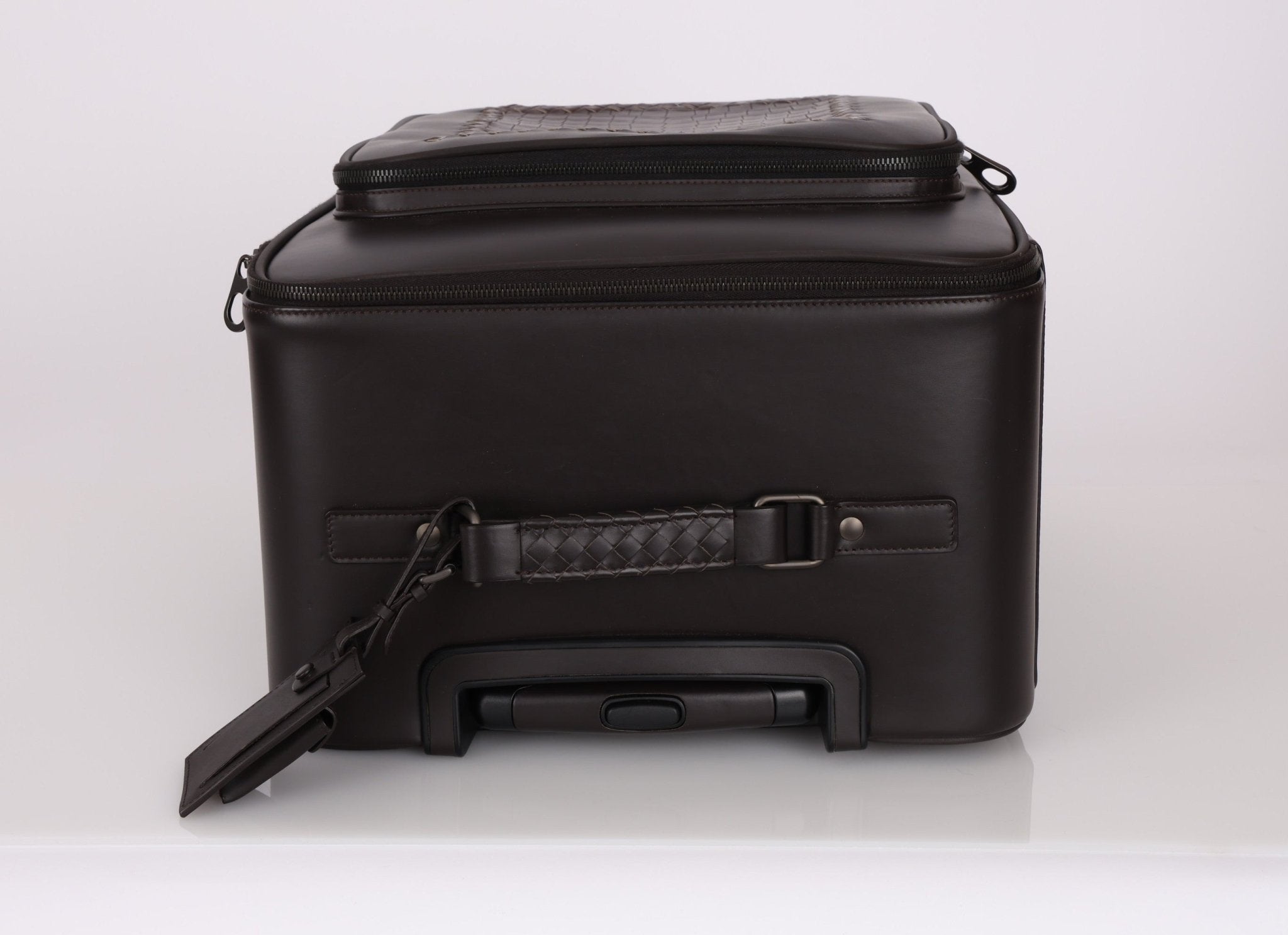 Bottega Veneta Intrecciato Cuir & Crocodile Carry On Suitcase - FashioNica