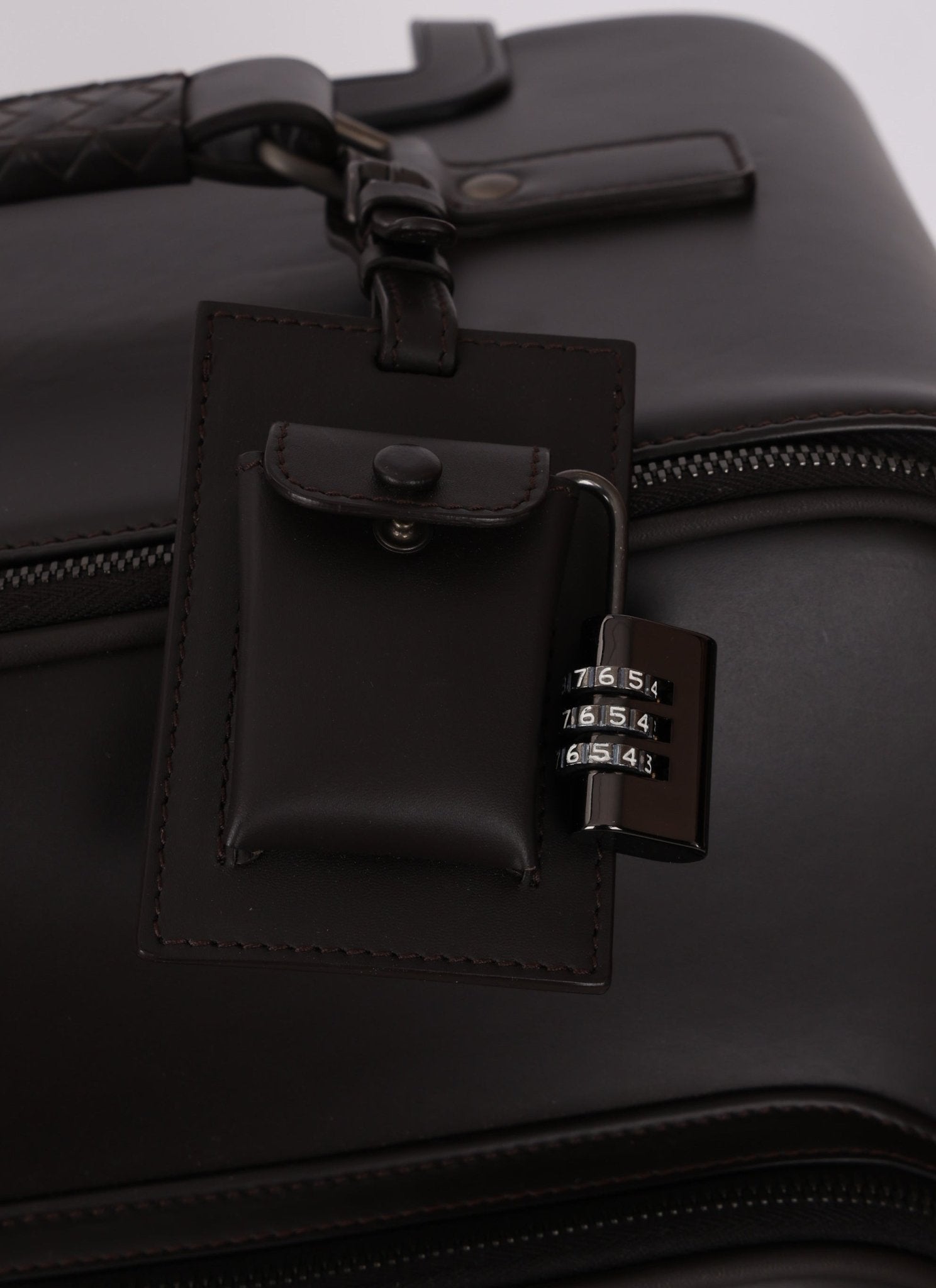 Bottega Veneta Intrecciato Cuir & Crocodile Carry On Suitcase - FashioNica