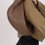 Bottega Veneta Intrecciato Dark Taupe Teen Jodie - FashioNica