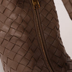 Bottega Veneta Intrecciato Dark Taupe Teen Jodie - FashioNica