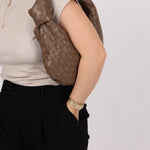 Bottega Veneta Intrecciato Dark Taupe Teen Jodie - FashioNica