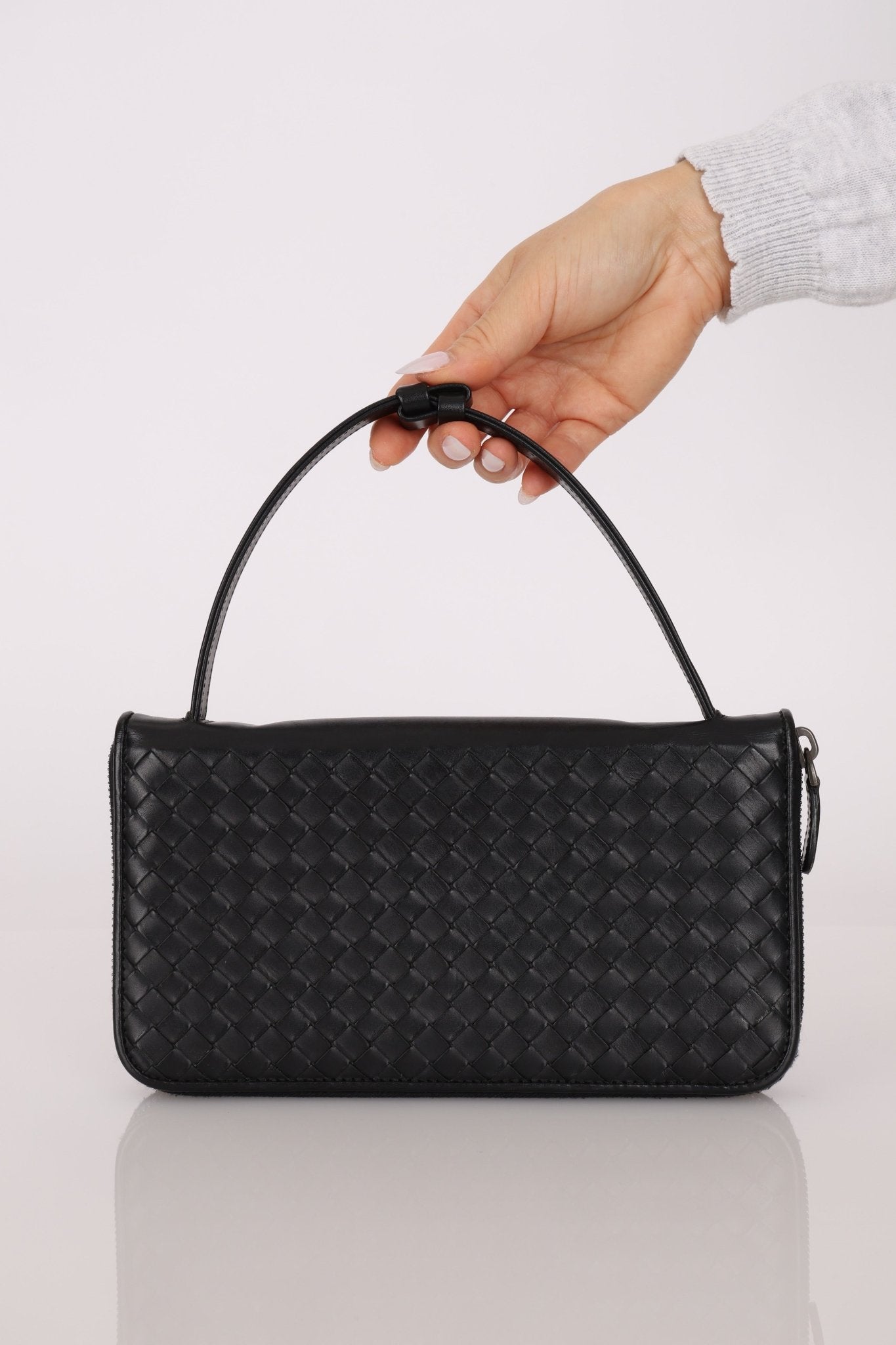Bottega Veneta Intrecciato Long Wallet on Strap - FashioNica