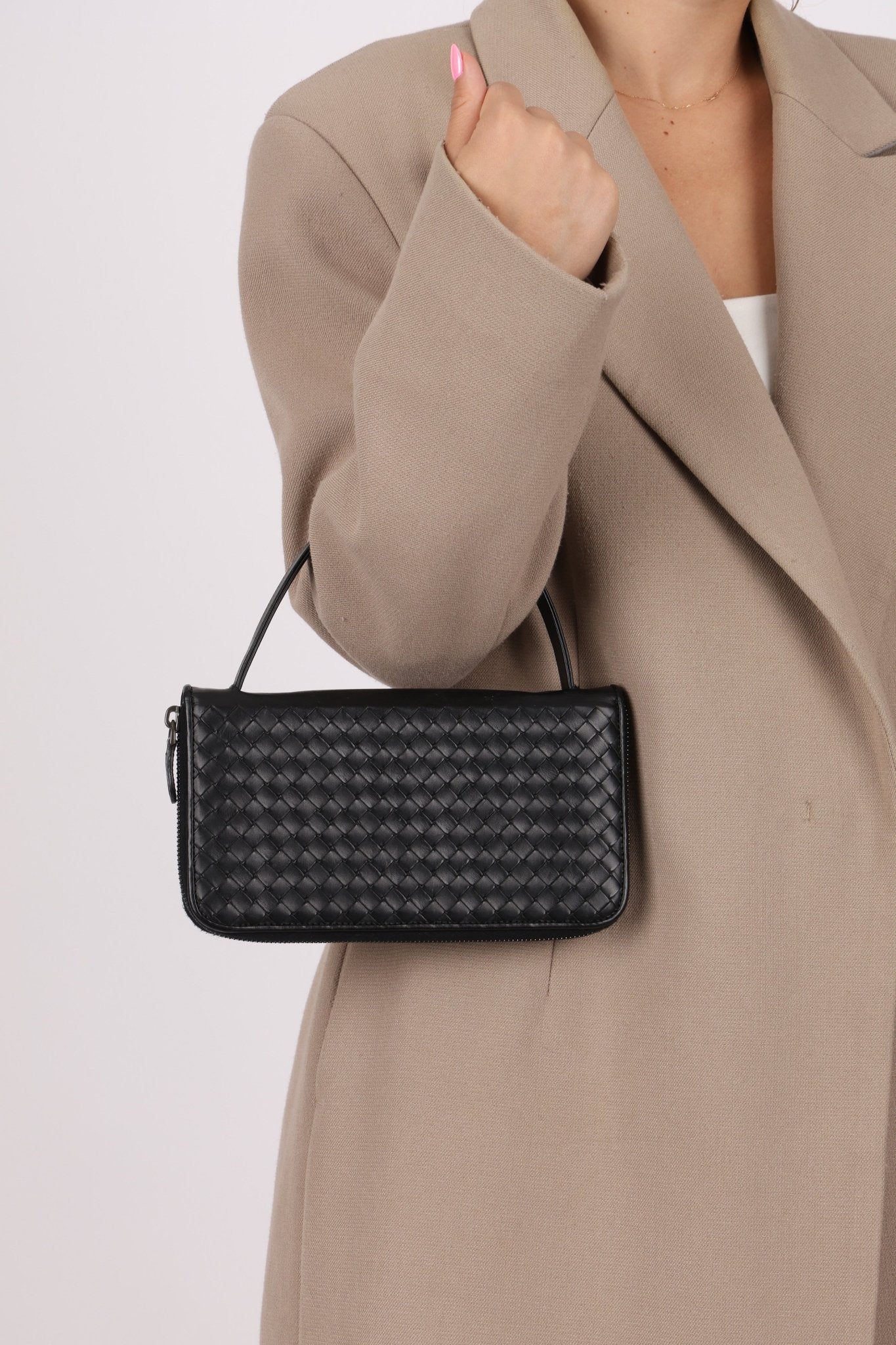Bottega Veneta Intrecciato Long Wallet on Strap - FashioNica