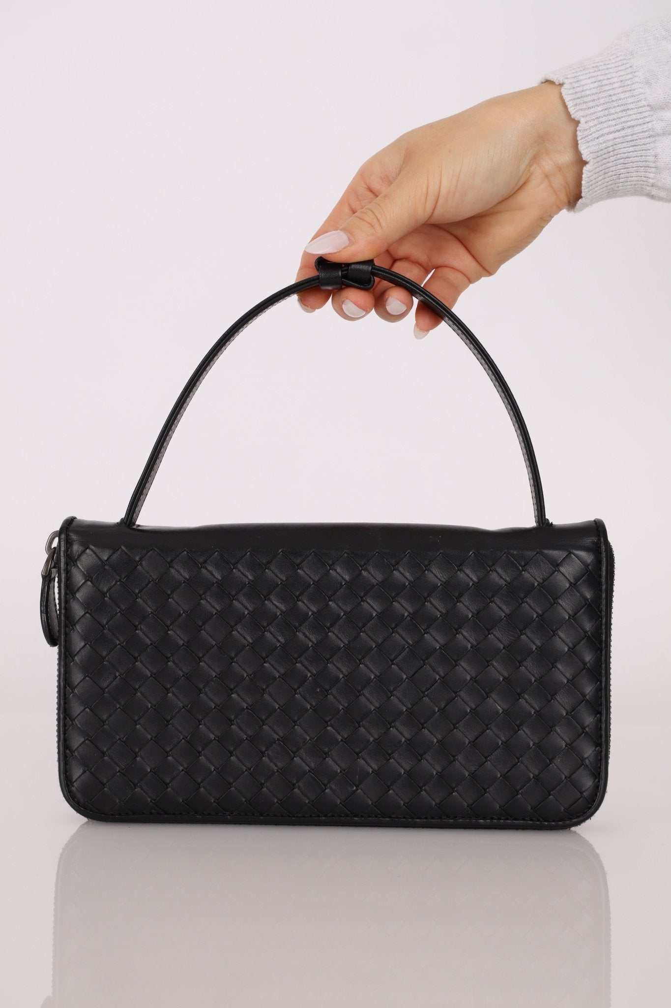 Bottega Veneta Intrecciato Long Wallet on Strap - FashioNica